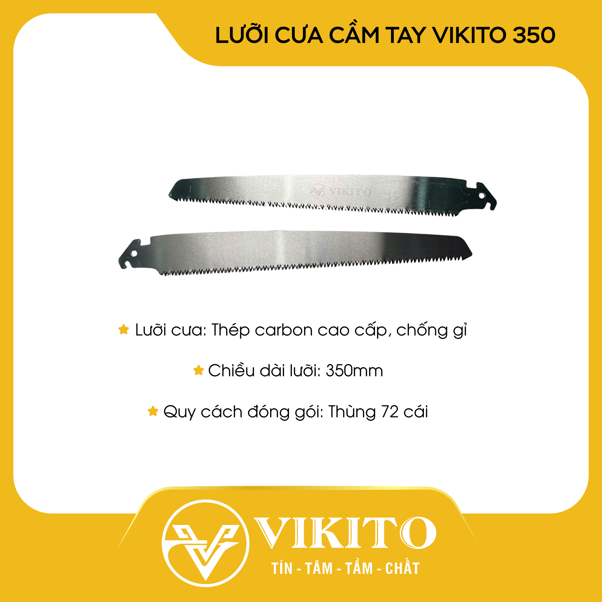 Lưỡi cưa cầm tay VIKITO 350 trắng thường